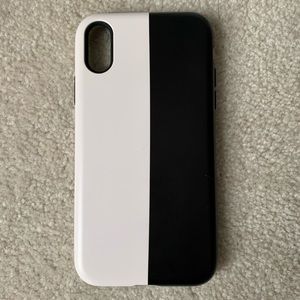 Peach and black iPhone XR case - never used